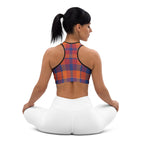 Fall Plaid Sports Bra