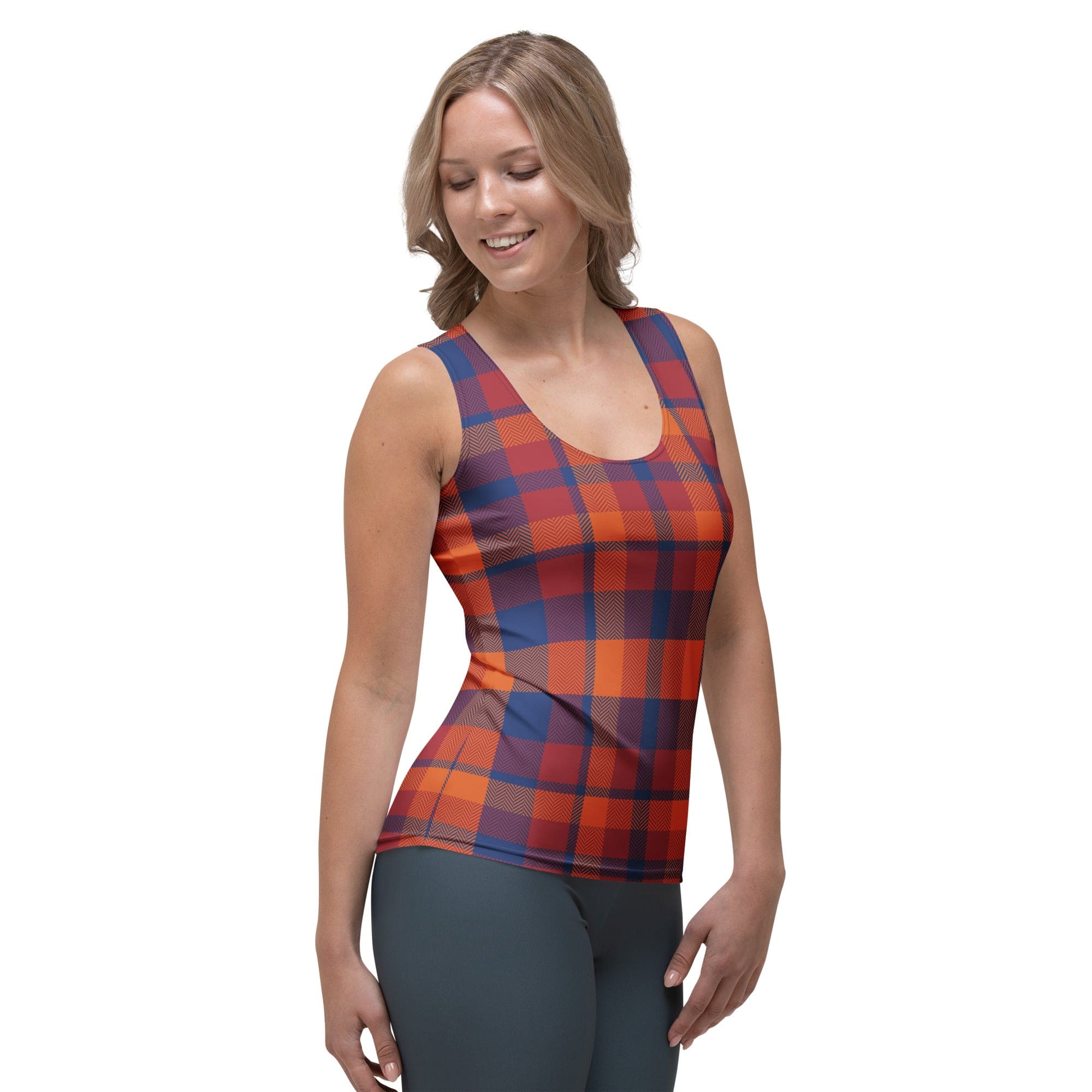 Fall Plaid Tank Top