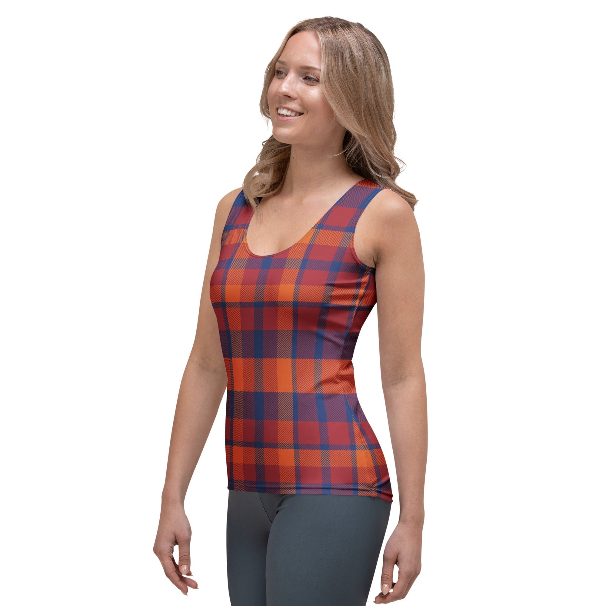 Fall Plaid Tank Top