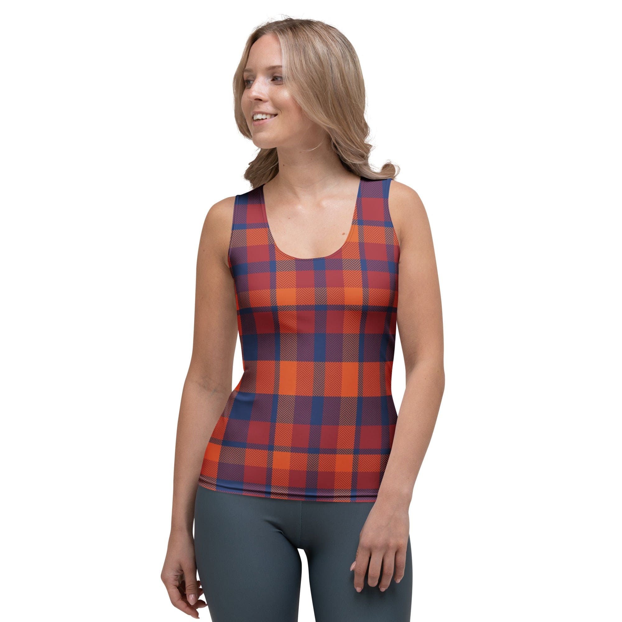 Fall Plaid Tank Top