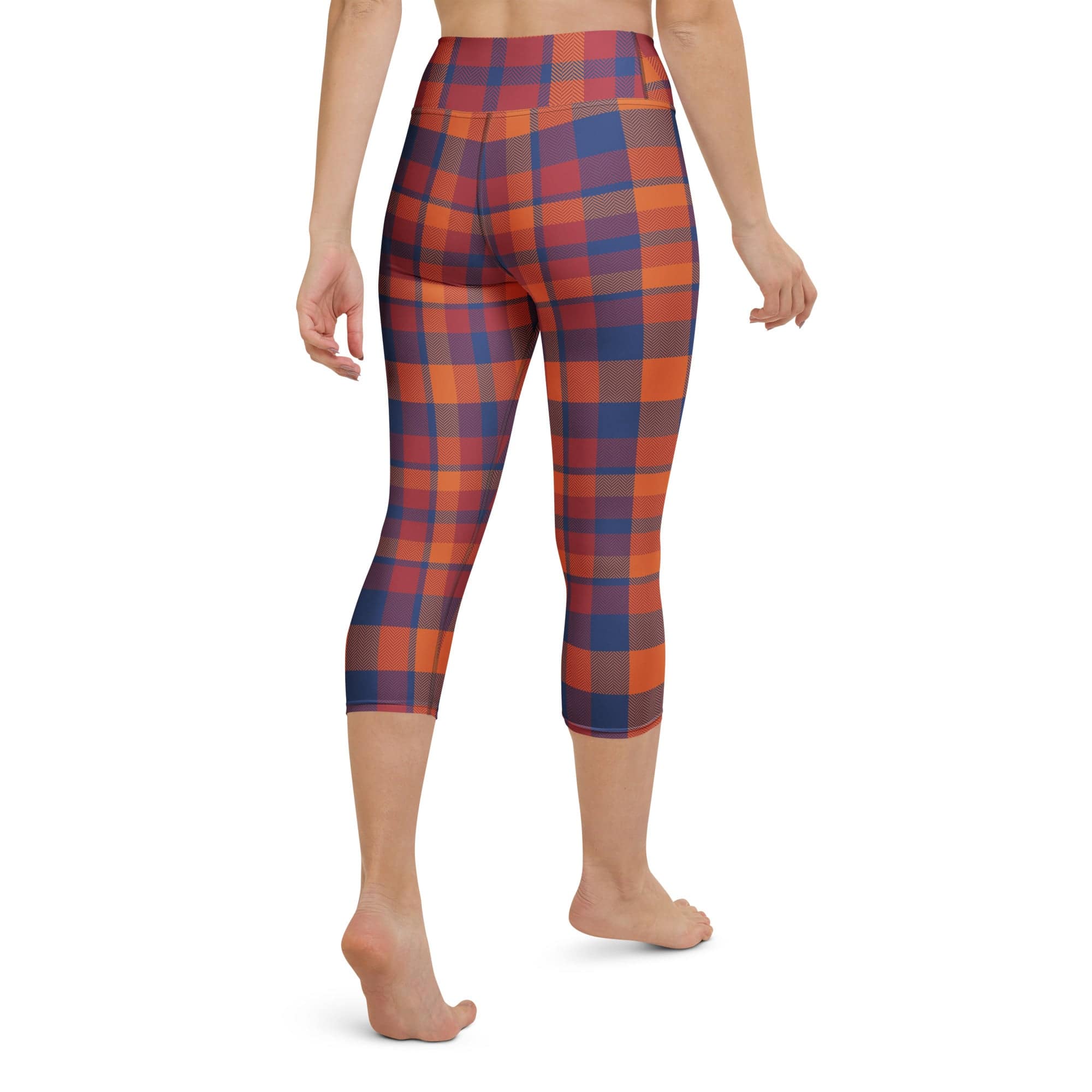 Fall Plaid Yoga Capris