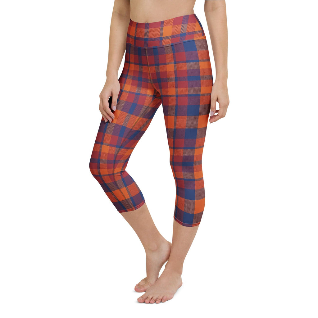 Fall Plaid Yoga Capris