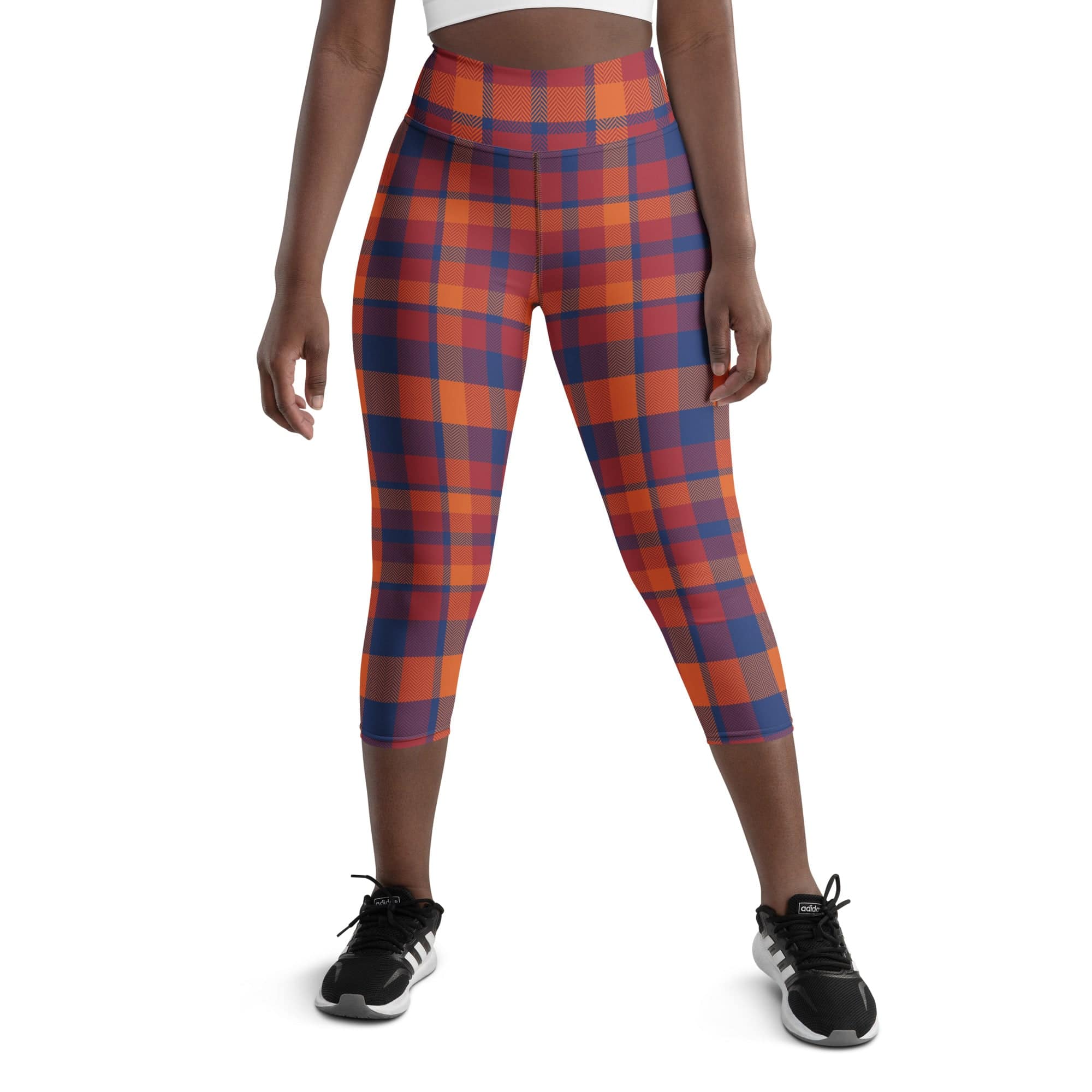 Fall Plaid Yoga Capris