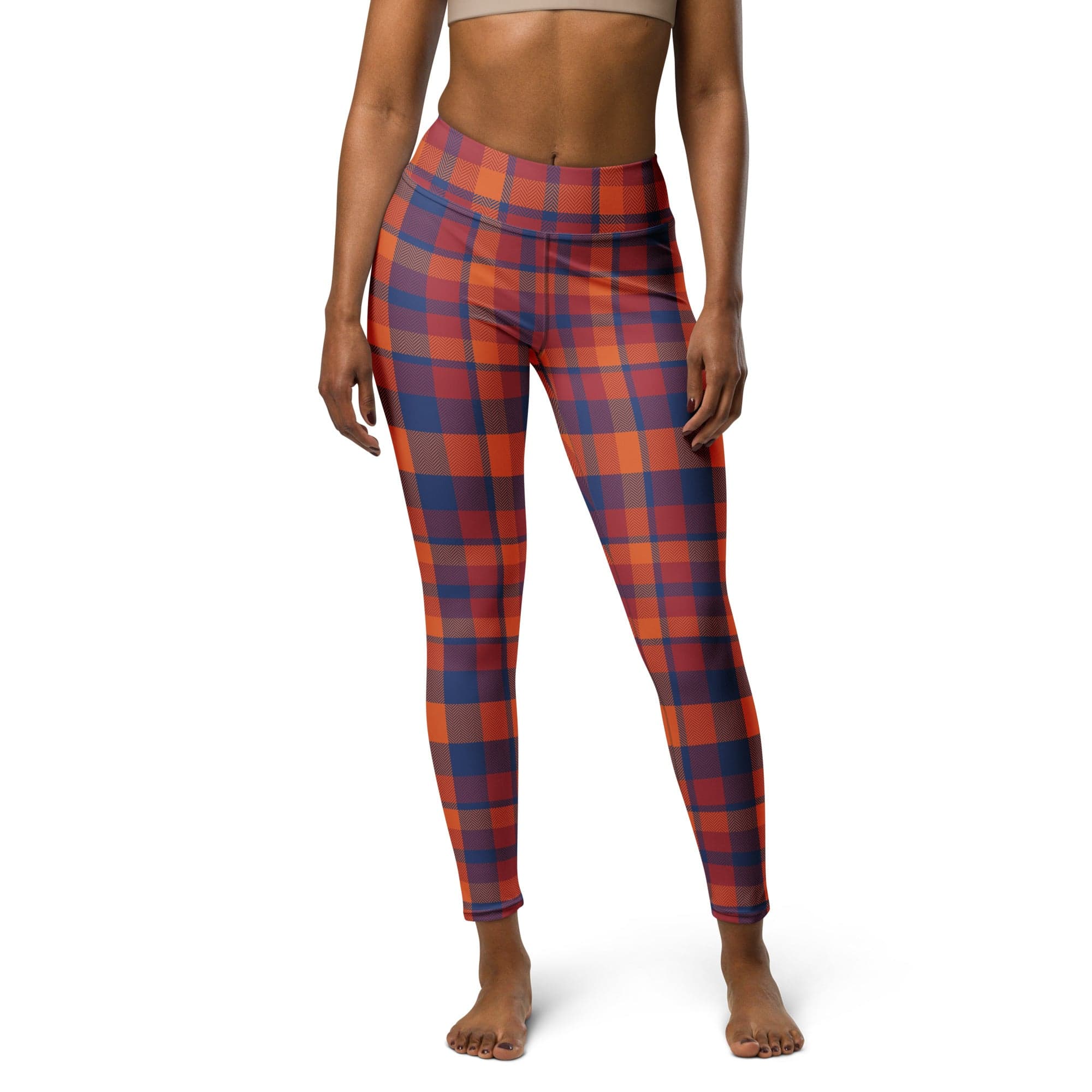 Fall Plaid Yoga Leggings