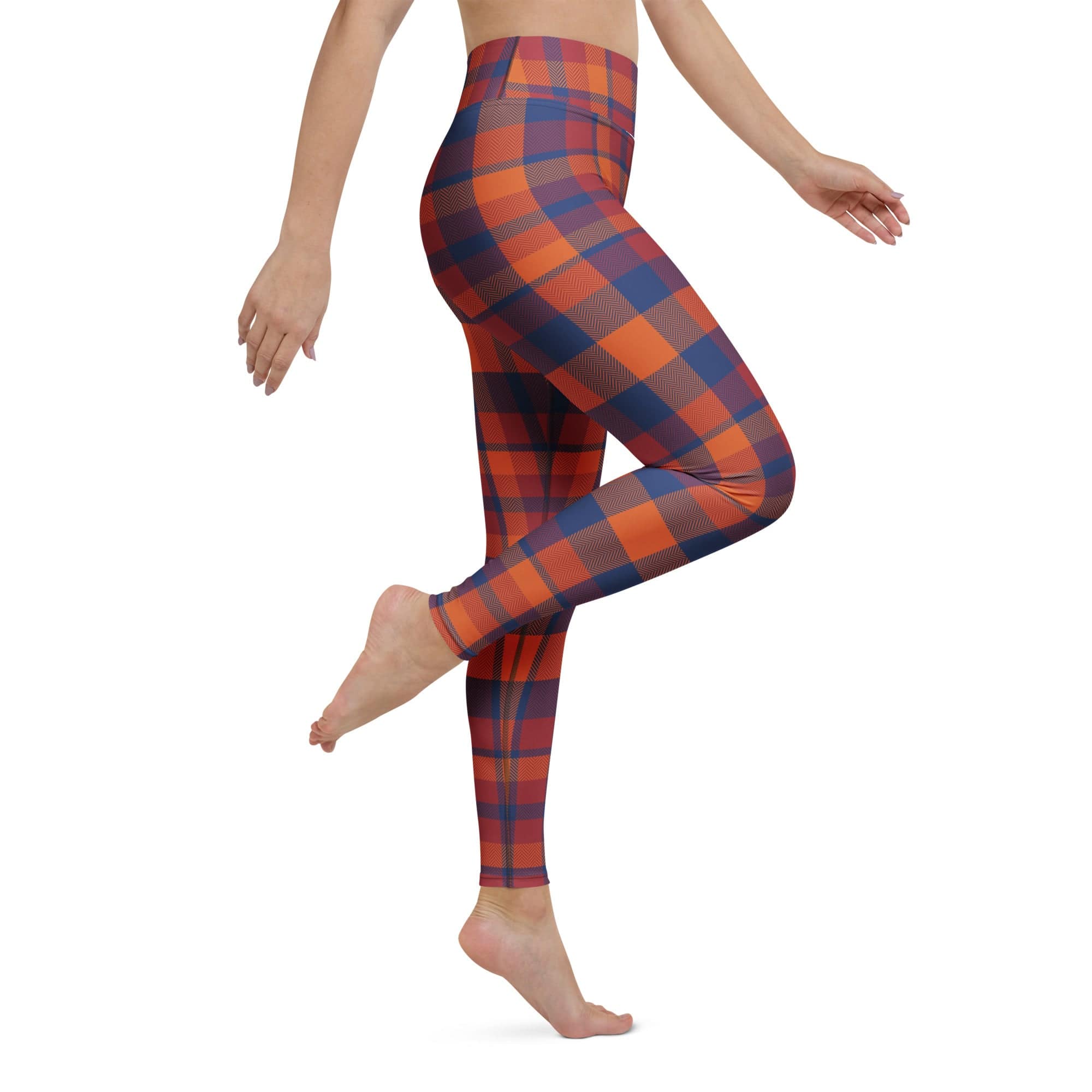 Fall Plaid Yoga Leggings