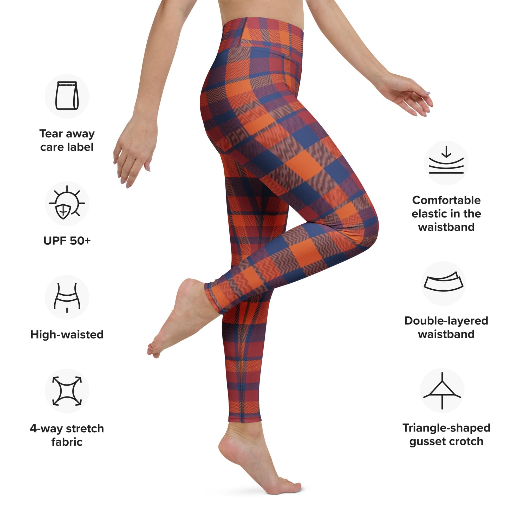 Fall Plaid Yoga Leggings
