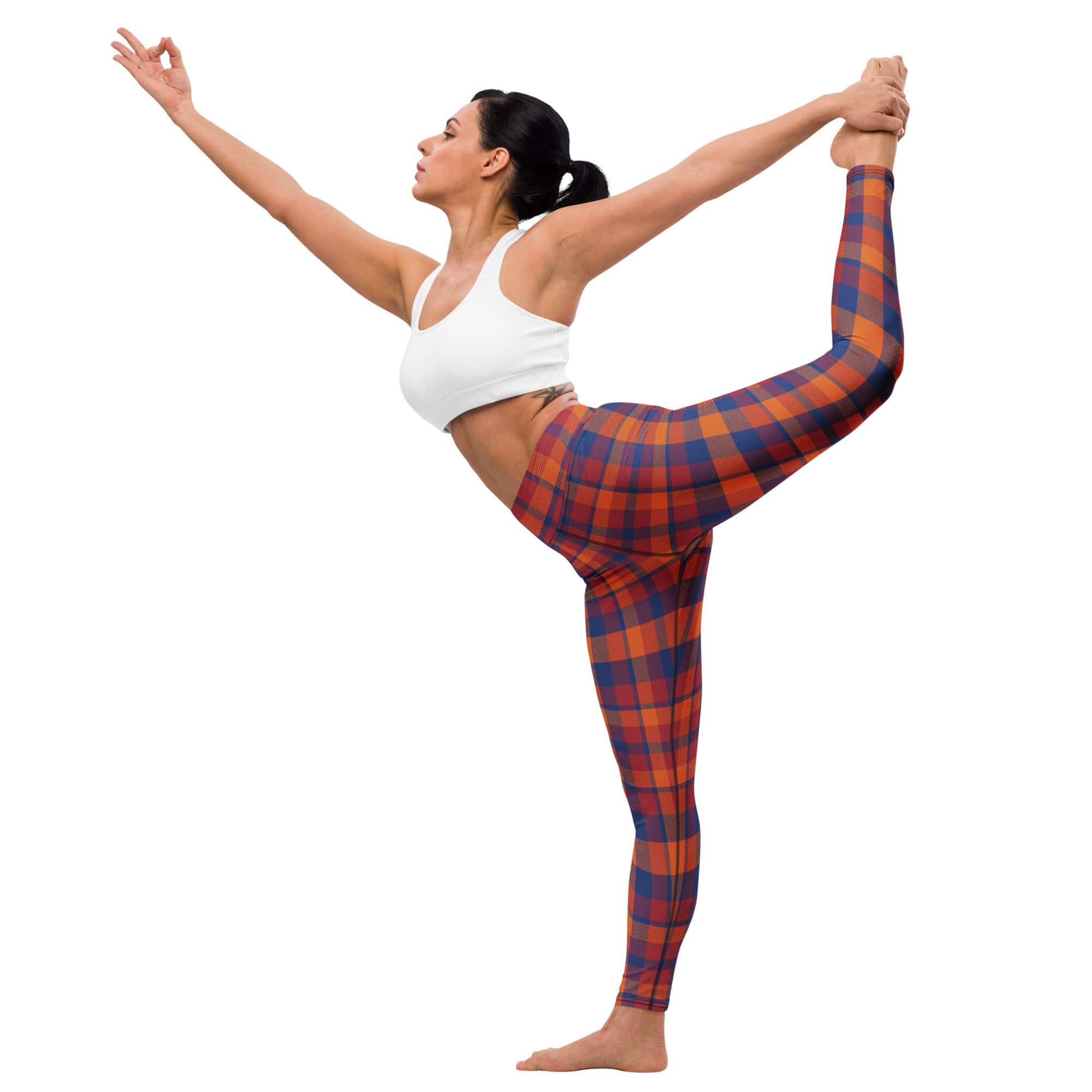 Fall Plaid Yoga Leggings