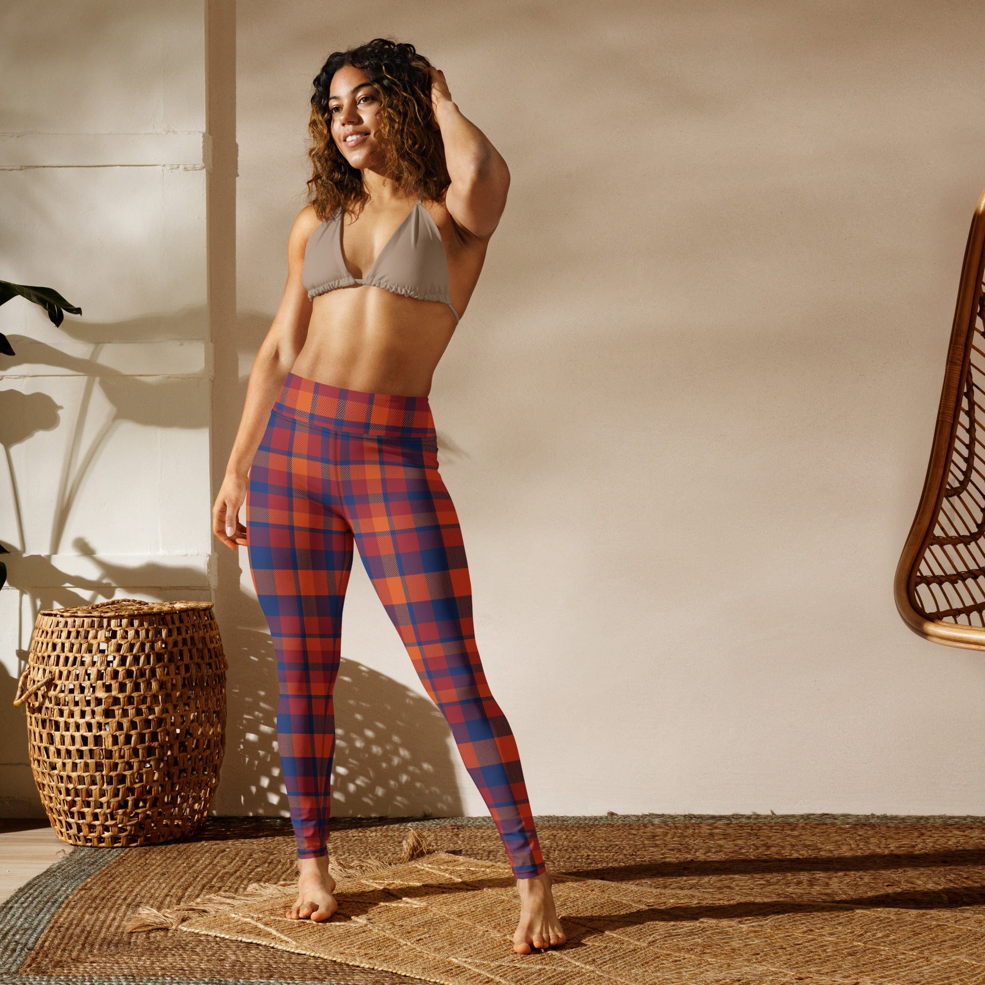 Fall Plaid Yoga Leggings