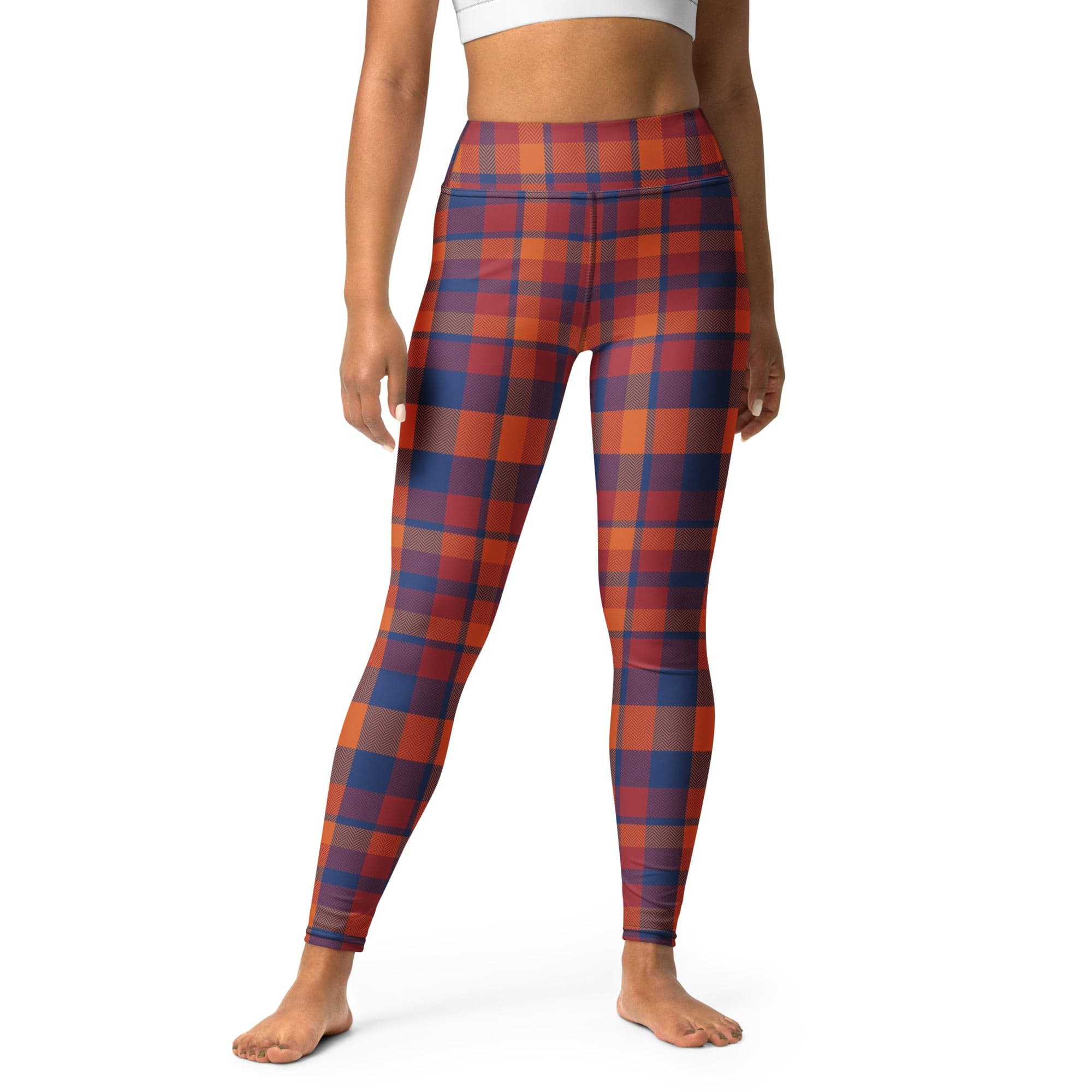 Fall Plaid Yoga Leggings
