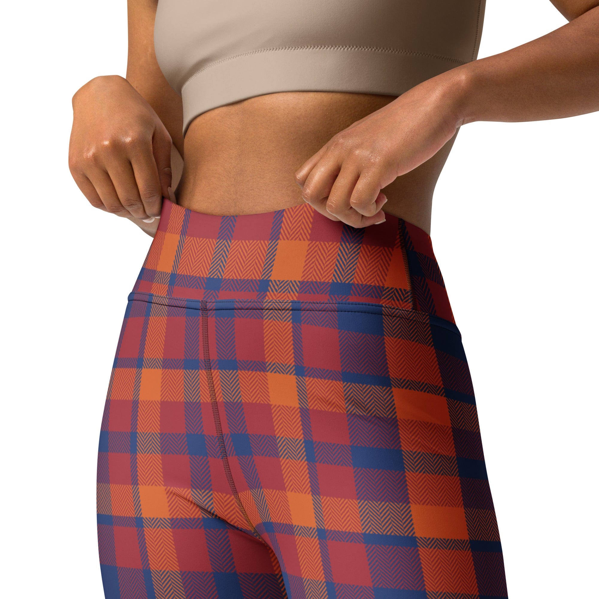 Fall Plaid Yoga Leggings