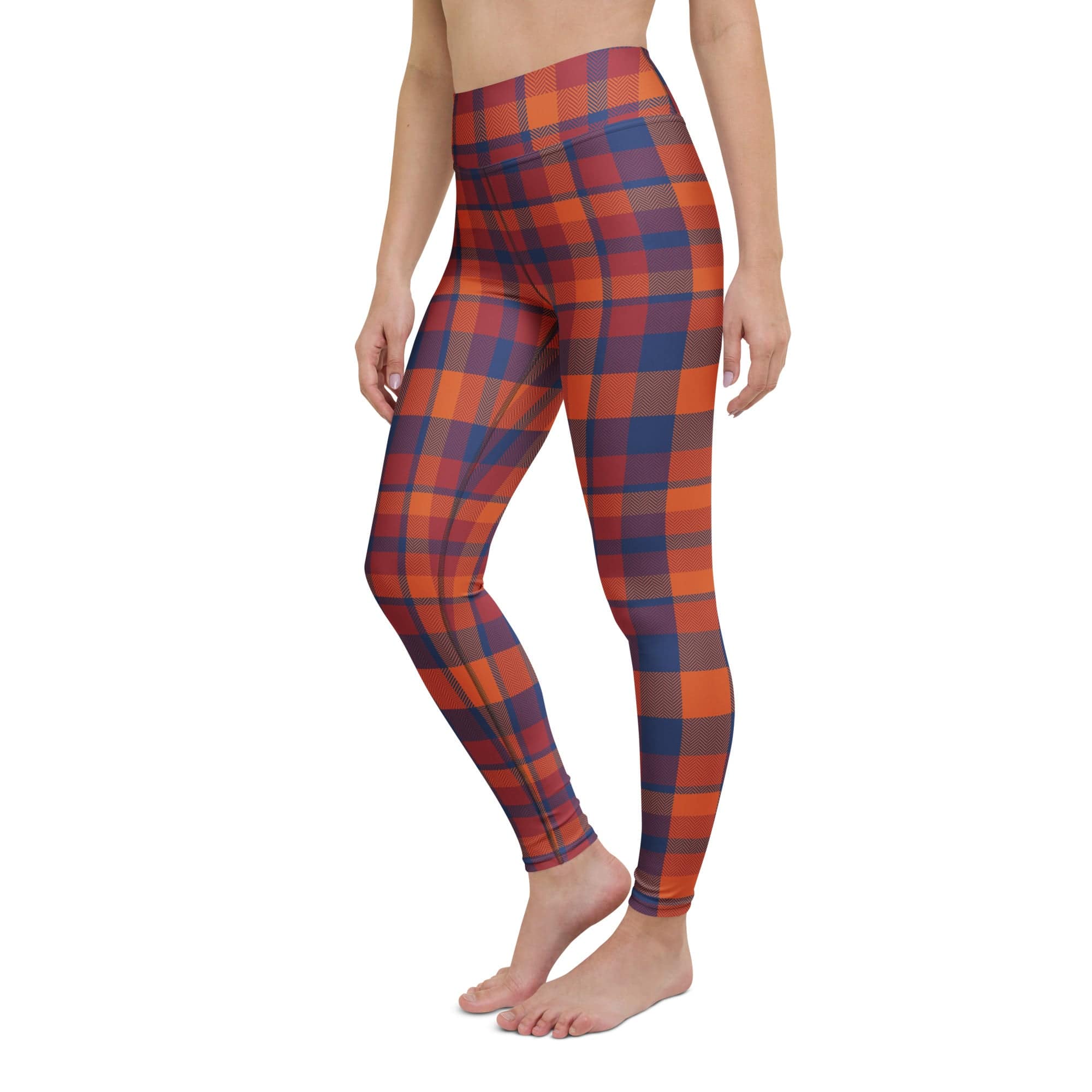 Fall Plaid Yoga Leggings