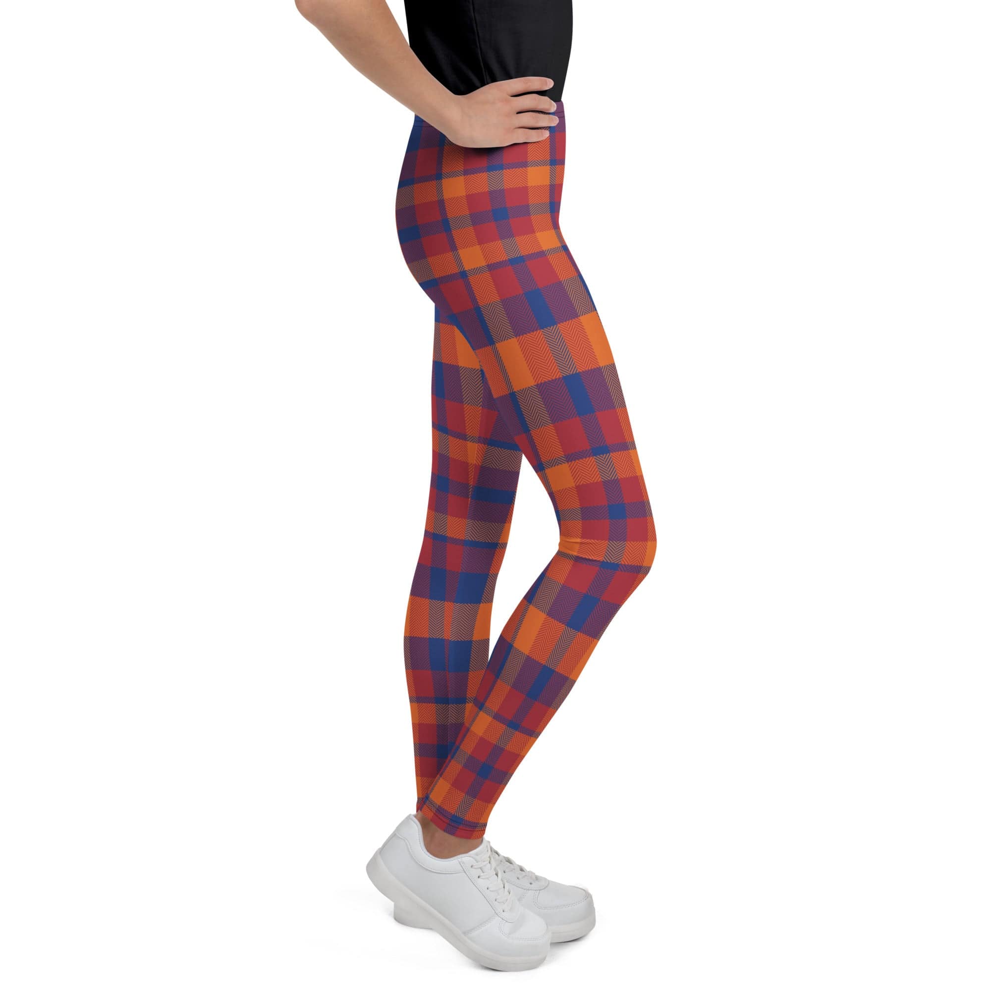 Fall Plaid Youth Leggings
