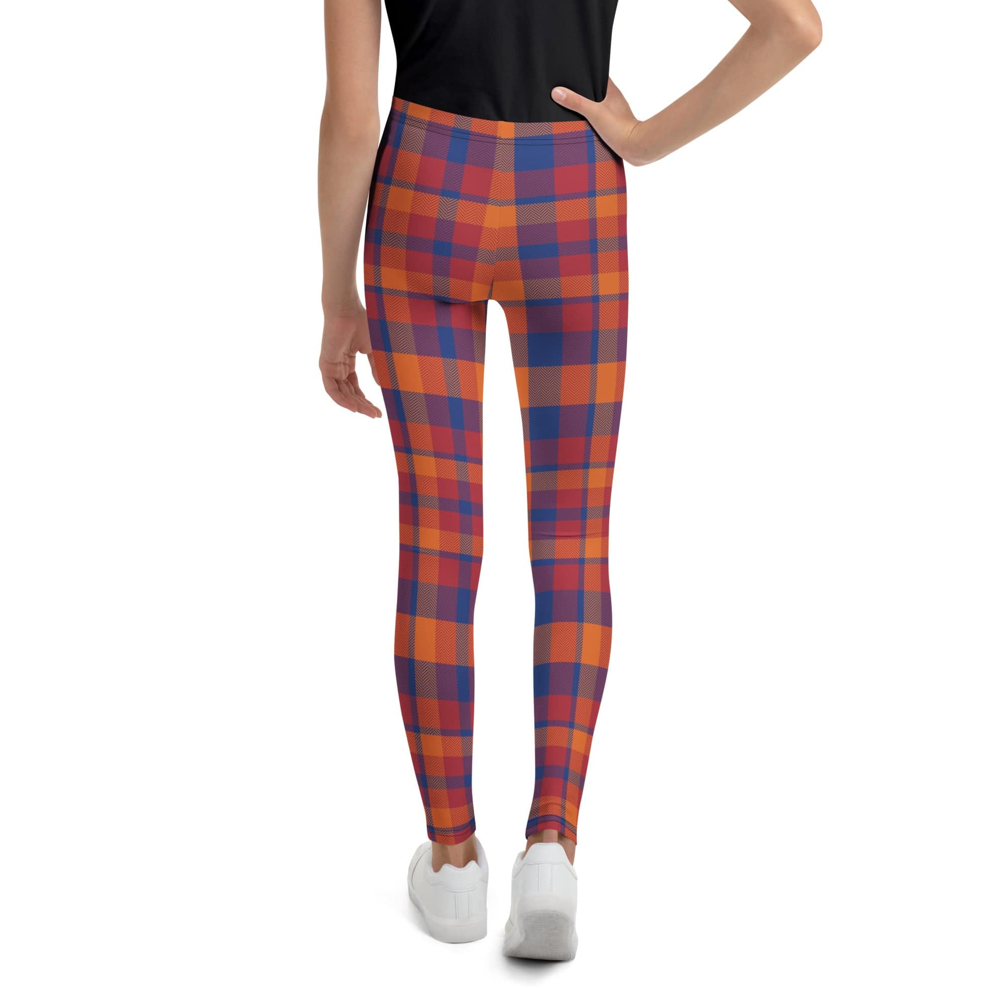 Fall Plaid Youth Leggings