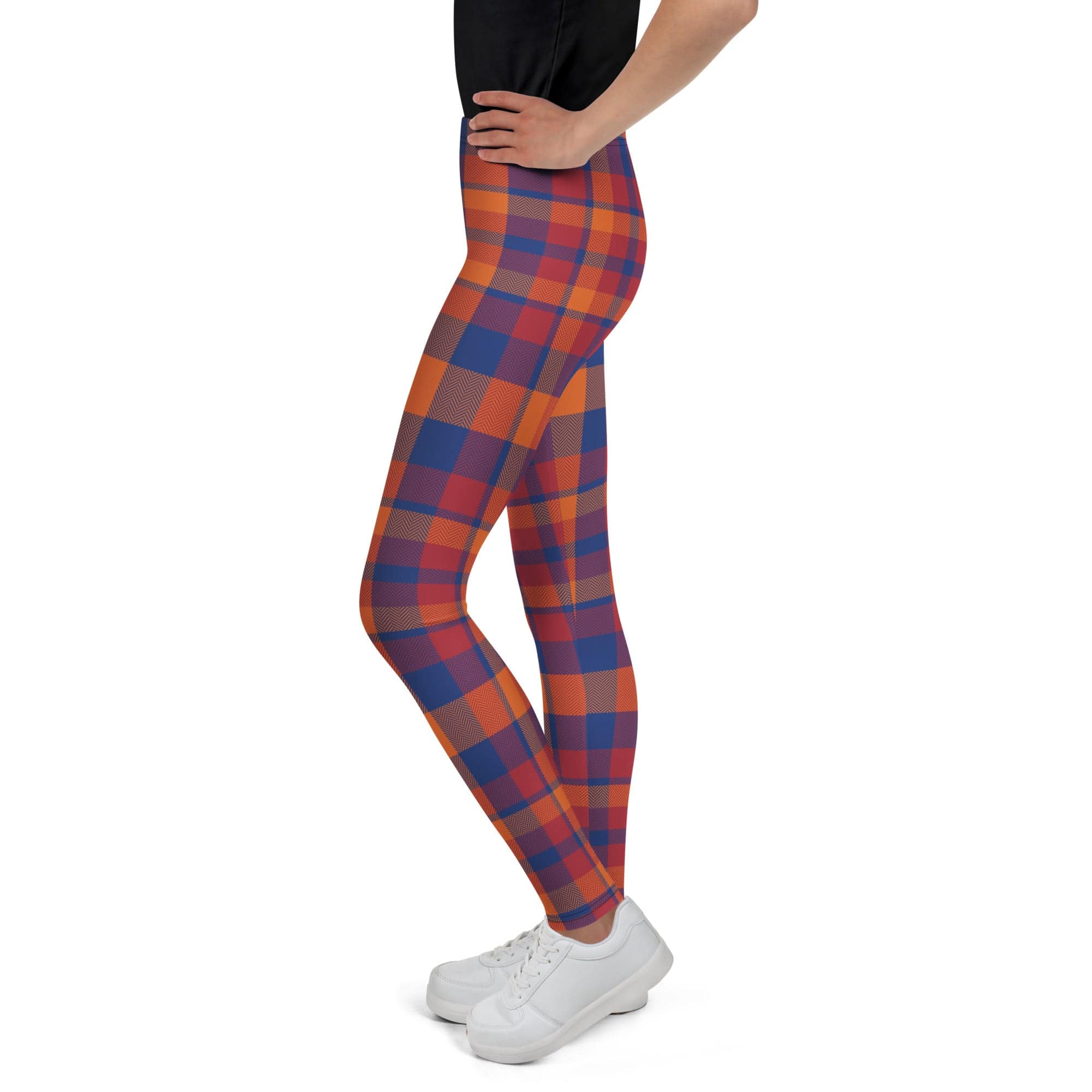 Fall Plaid Youth Leggings