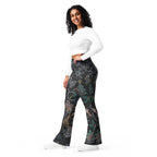 Faux Rhinestone Christmas Flare Leggings