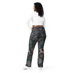 Faux Rhinestone Christmas Flare Leggings