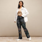 Faux Rhinestone Christmas Flare Leggings