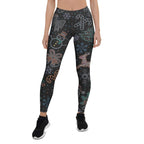 Faux Rhinestone Christmas Leggings