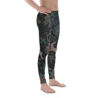 Faux Rhinestone Christmas Men's Leggings