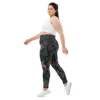 Faux Rhinestone Christmas Plus Size Leggings