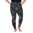 Faux Rhinestone Christmas Plus Size Leggings