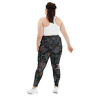 Faux Rhinestone Christmas Plus Size Leggings