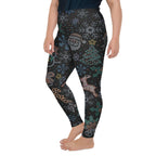 Faux Rhinestone Christmas Plus Size Leggings