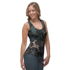 Faux Rhinestone Christmas Tank Top