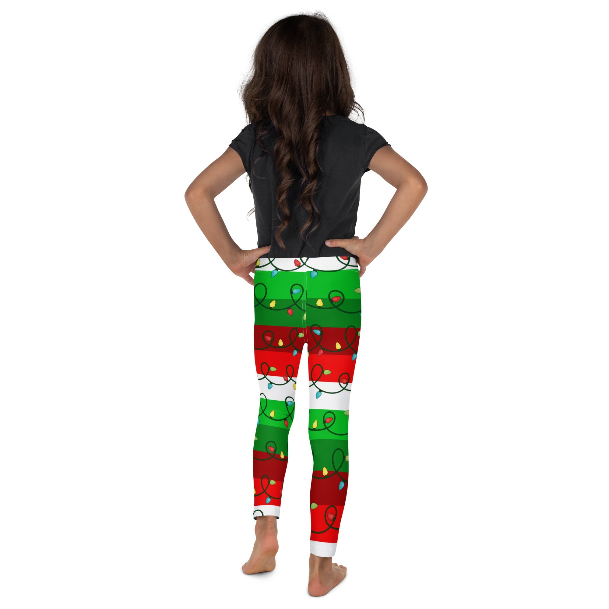 Festive Christmas Lights Kid's Leggings