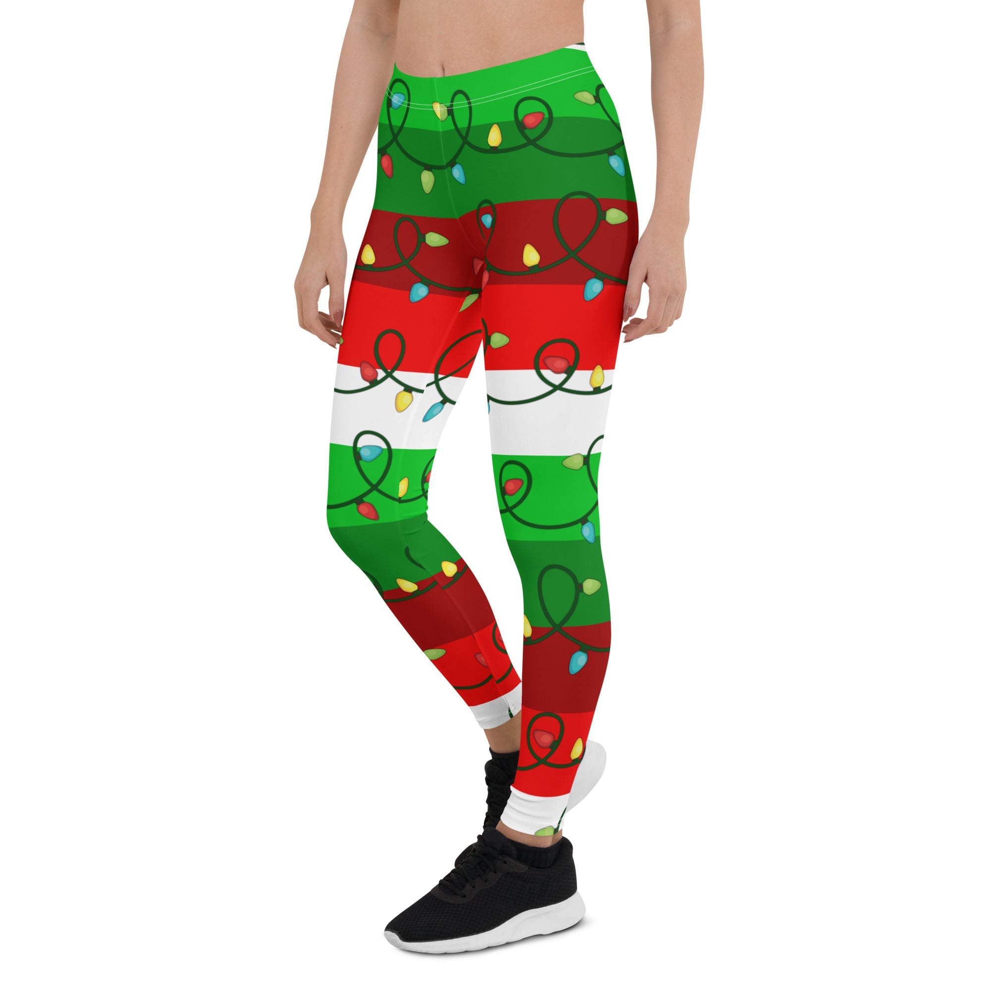 Festive Christmas Lights Leggings