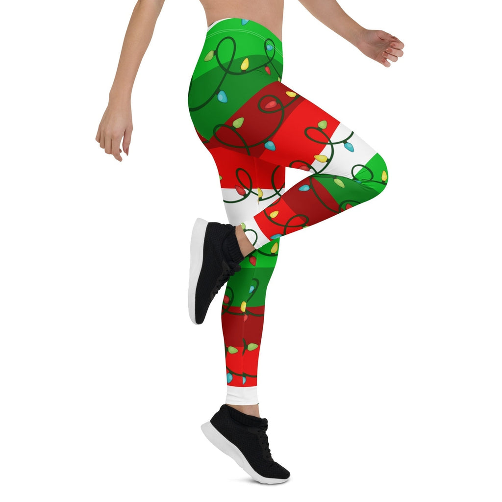 Festive Christmas Lights Leggings