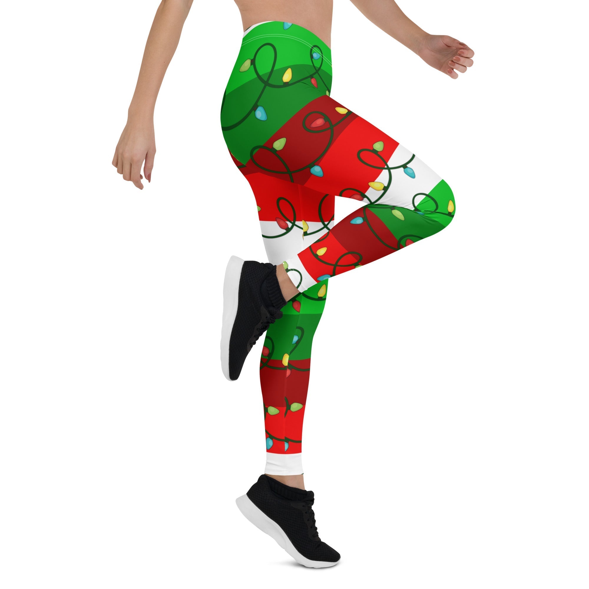 Festive Christmas Lights Leggings