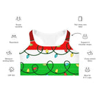 Festive Christmas Lights Sports Bra