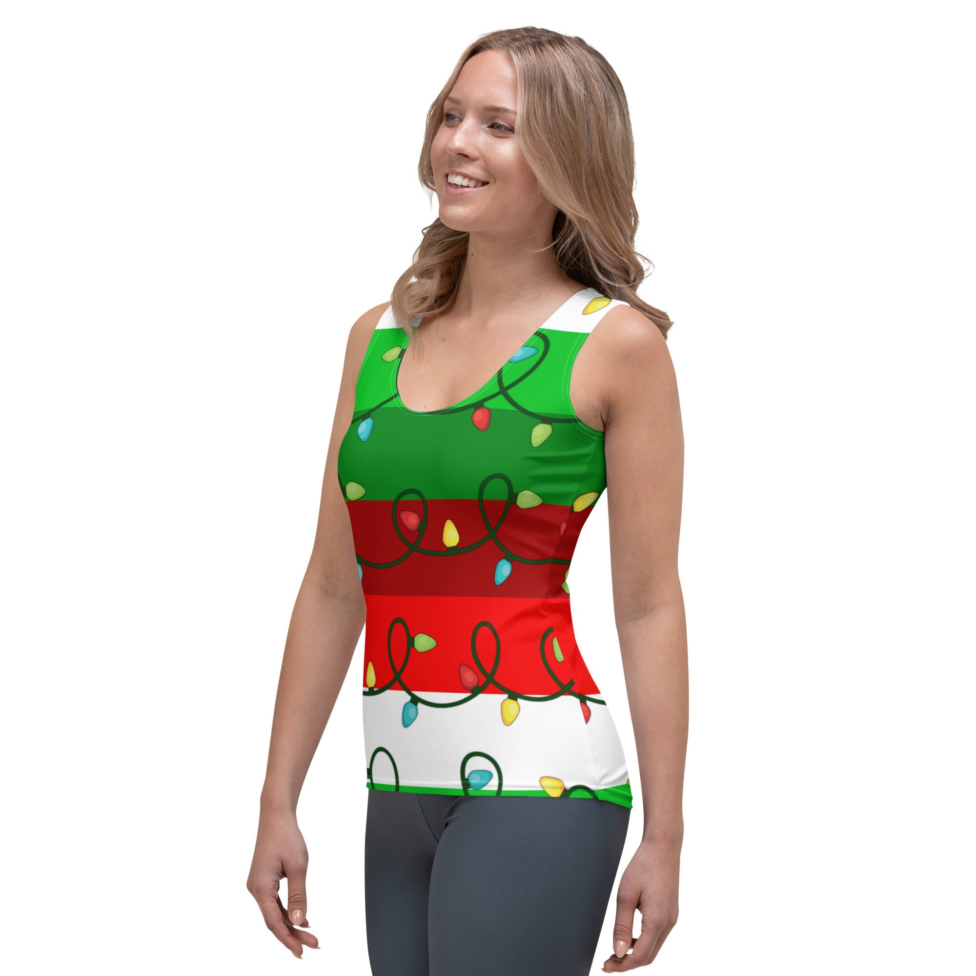 Festive Christmas Lights Tank Top