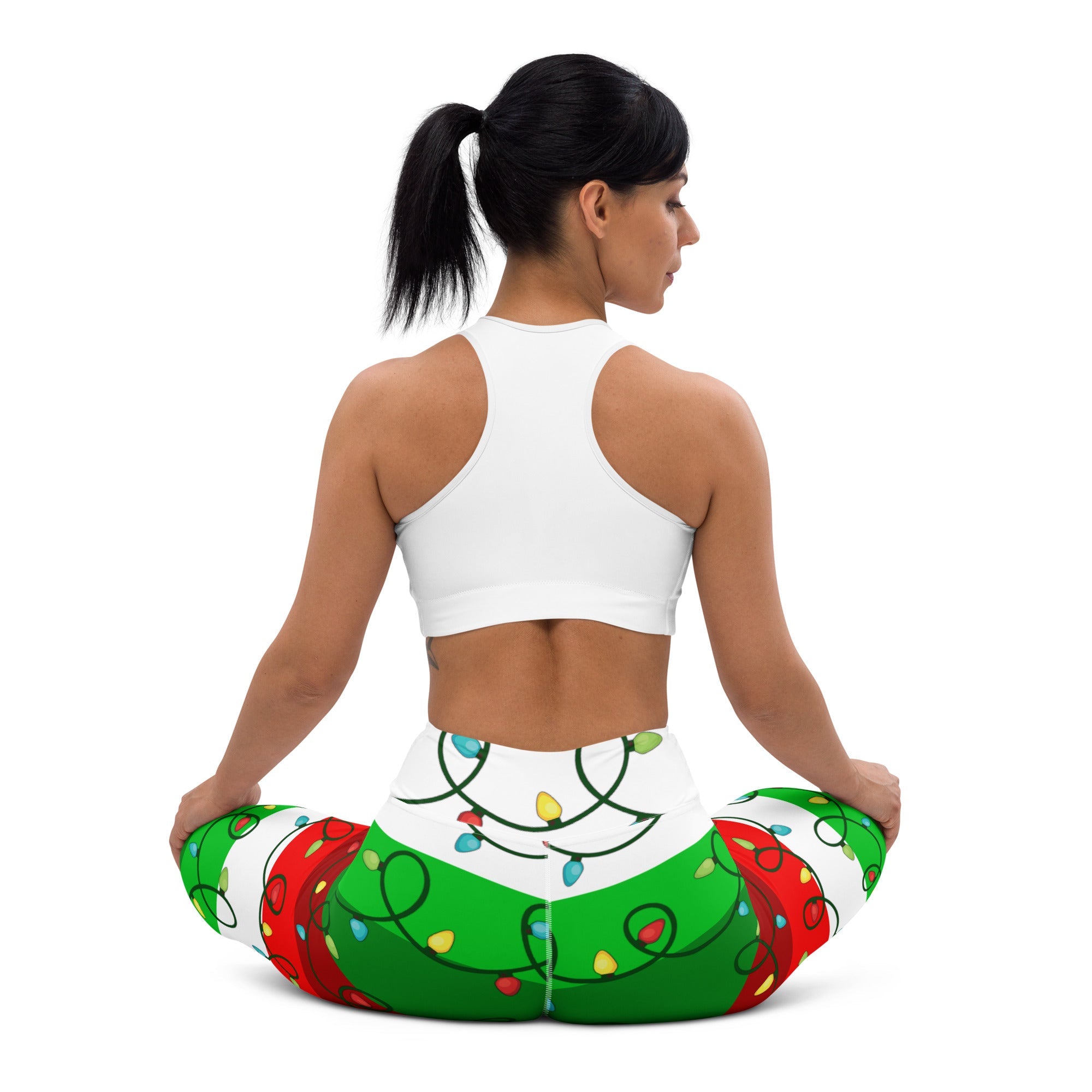 Festive Christmas Lights Yoga Leggings