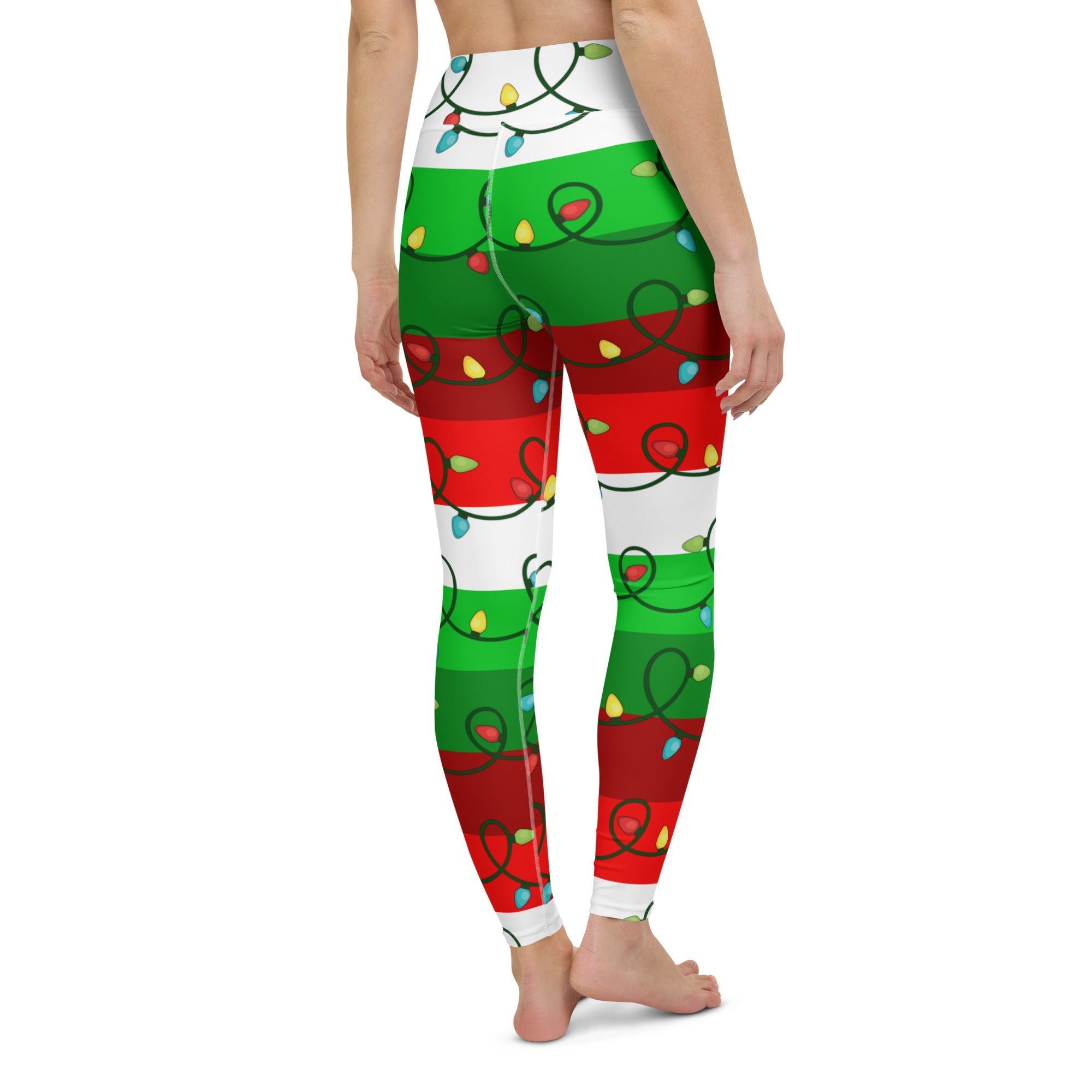 Festive Christmas Lights Yoga Leggings