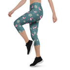 Festive Flamingos Capris