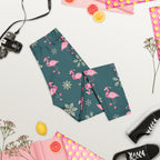 Festive Flamingos Capris