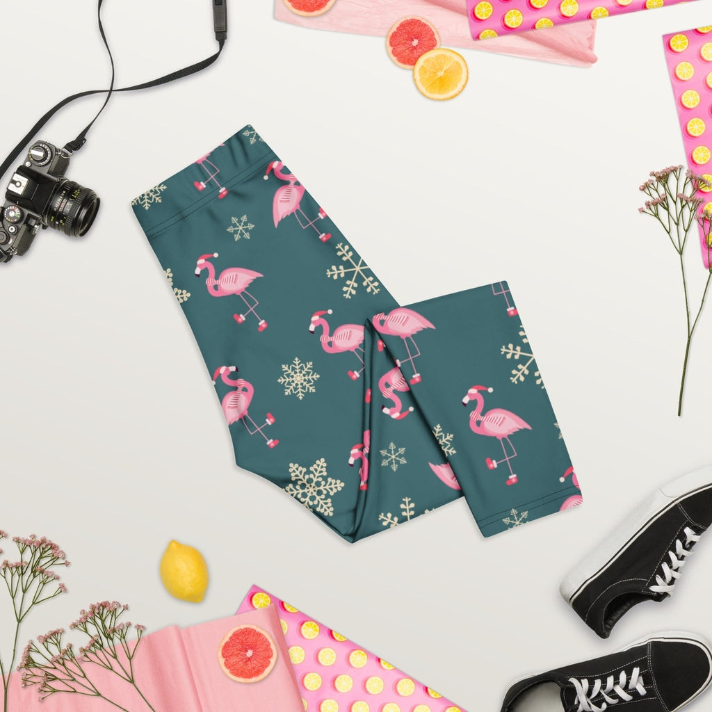 Festive Flamingos Capris