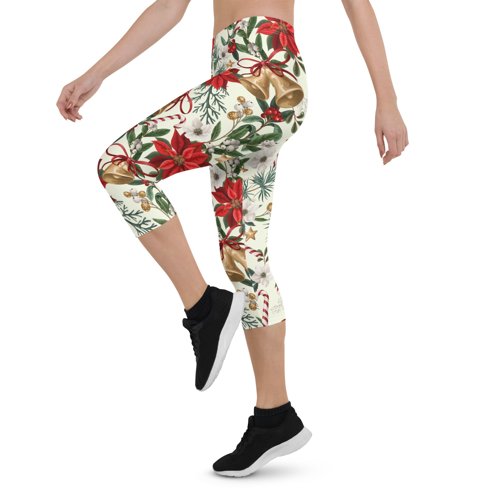 Festive Floral Delight Capris