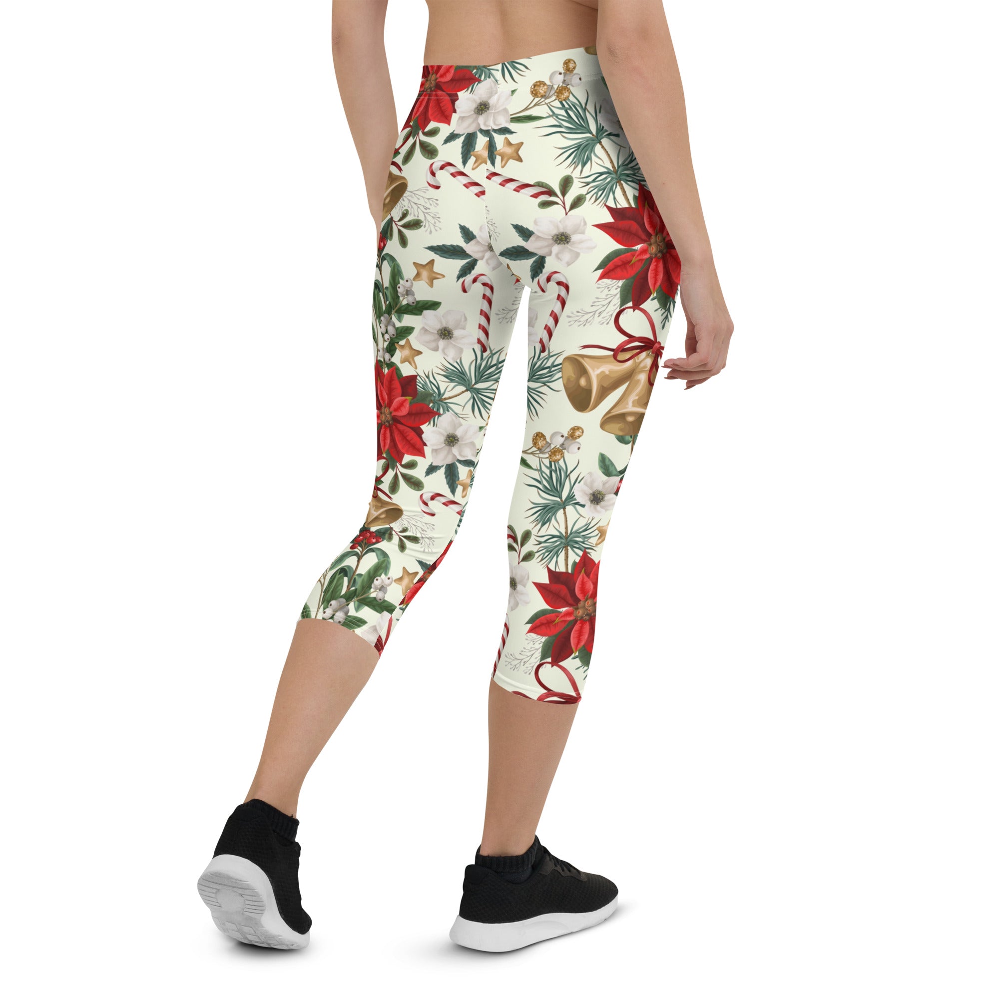 Festive Floral Delight Capris