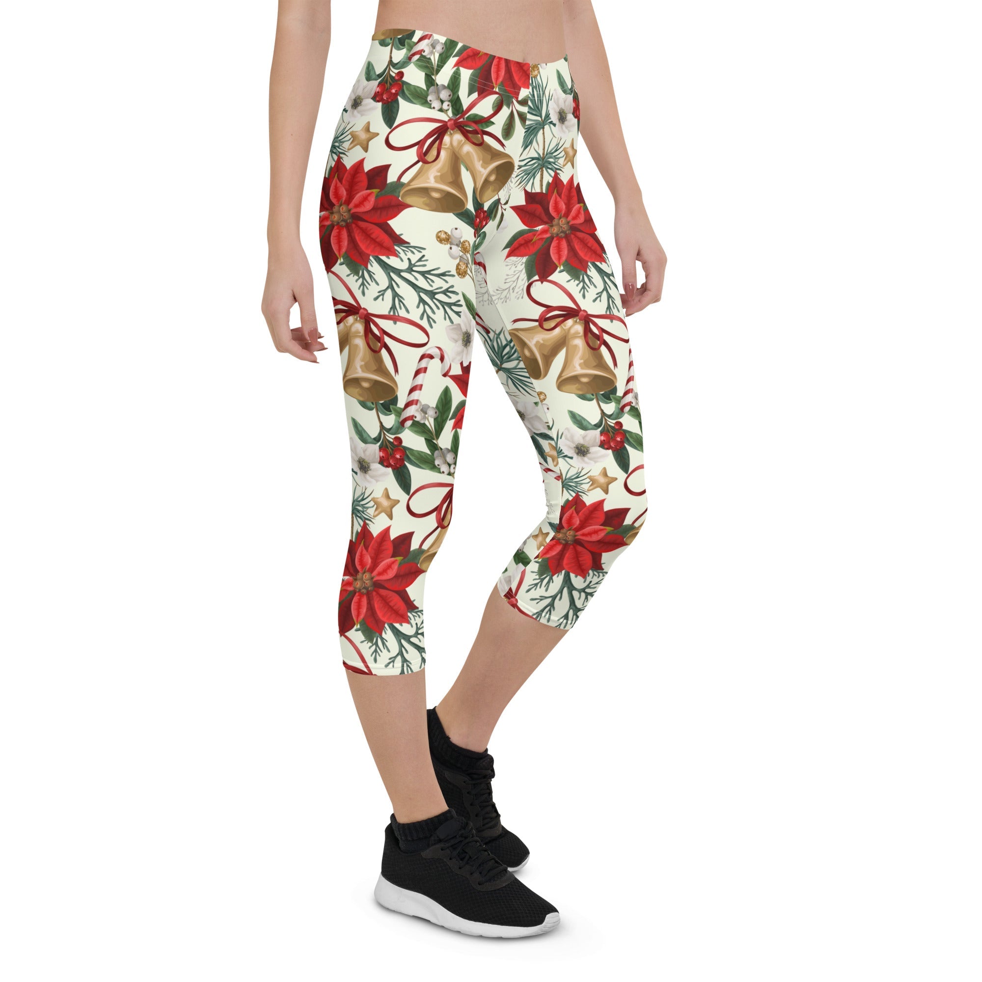 Festive Floral Delight Capris