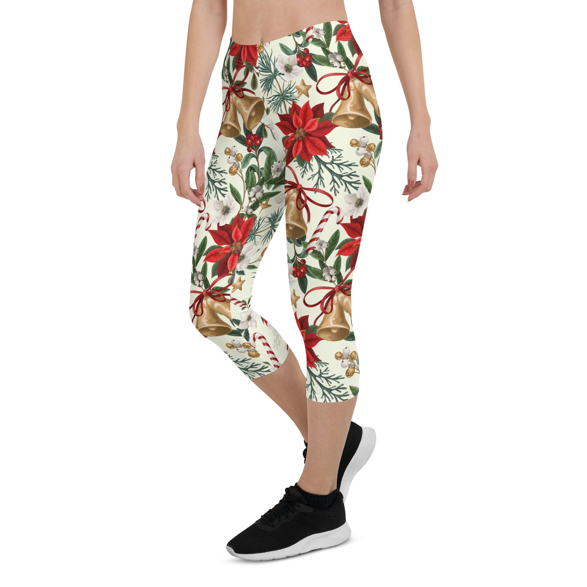 Festive Floral Delight Capris