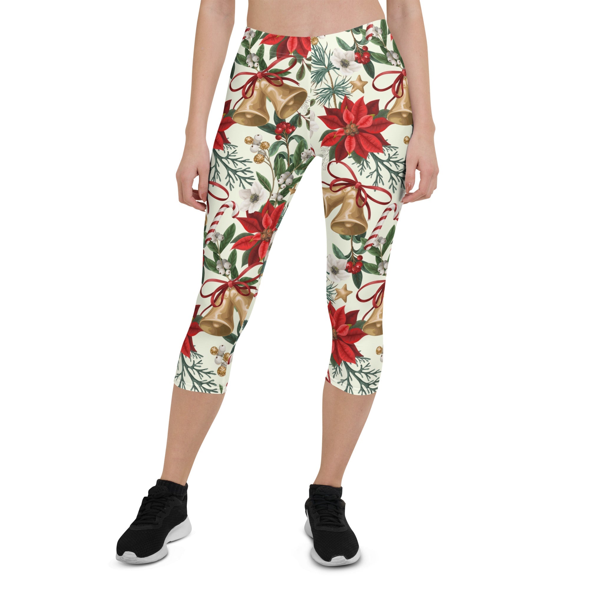 Festive Floral Delight Capris