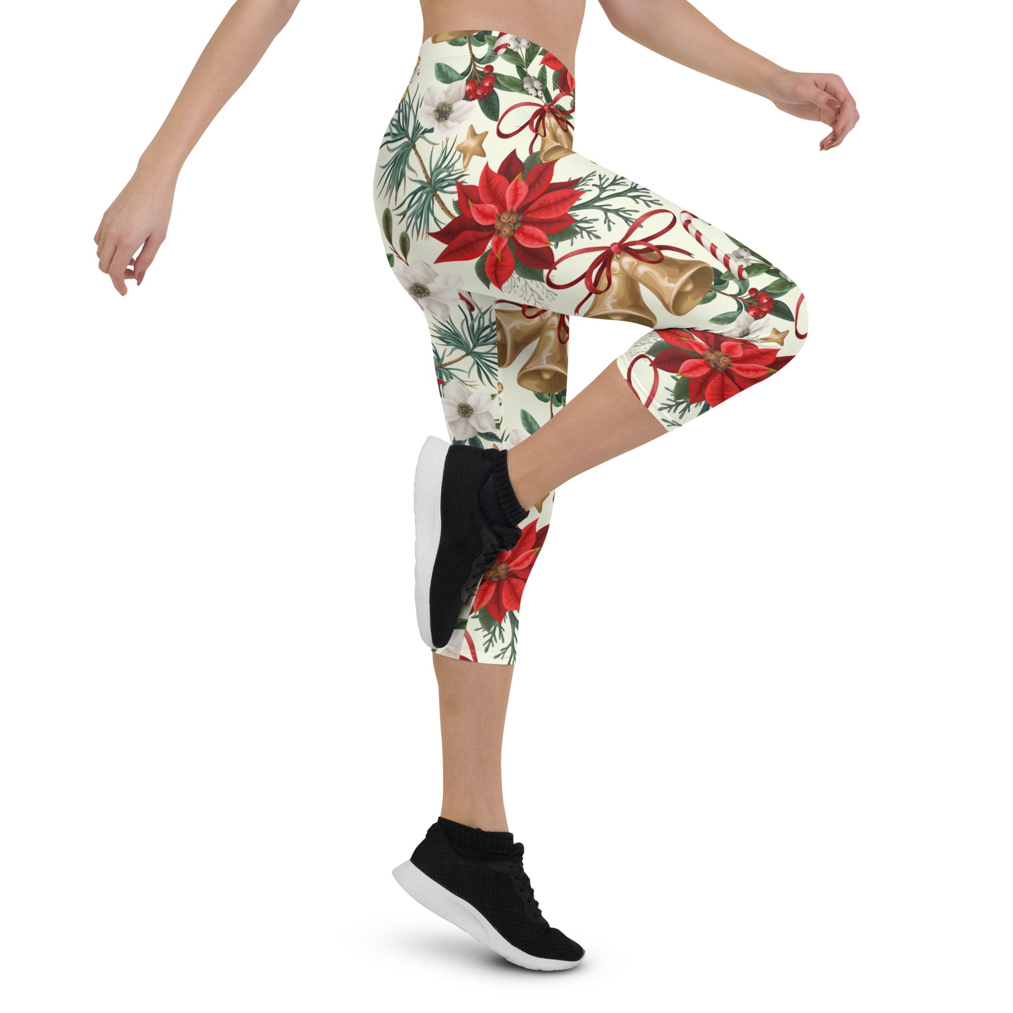 Festive Floral Delight Capris