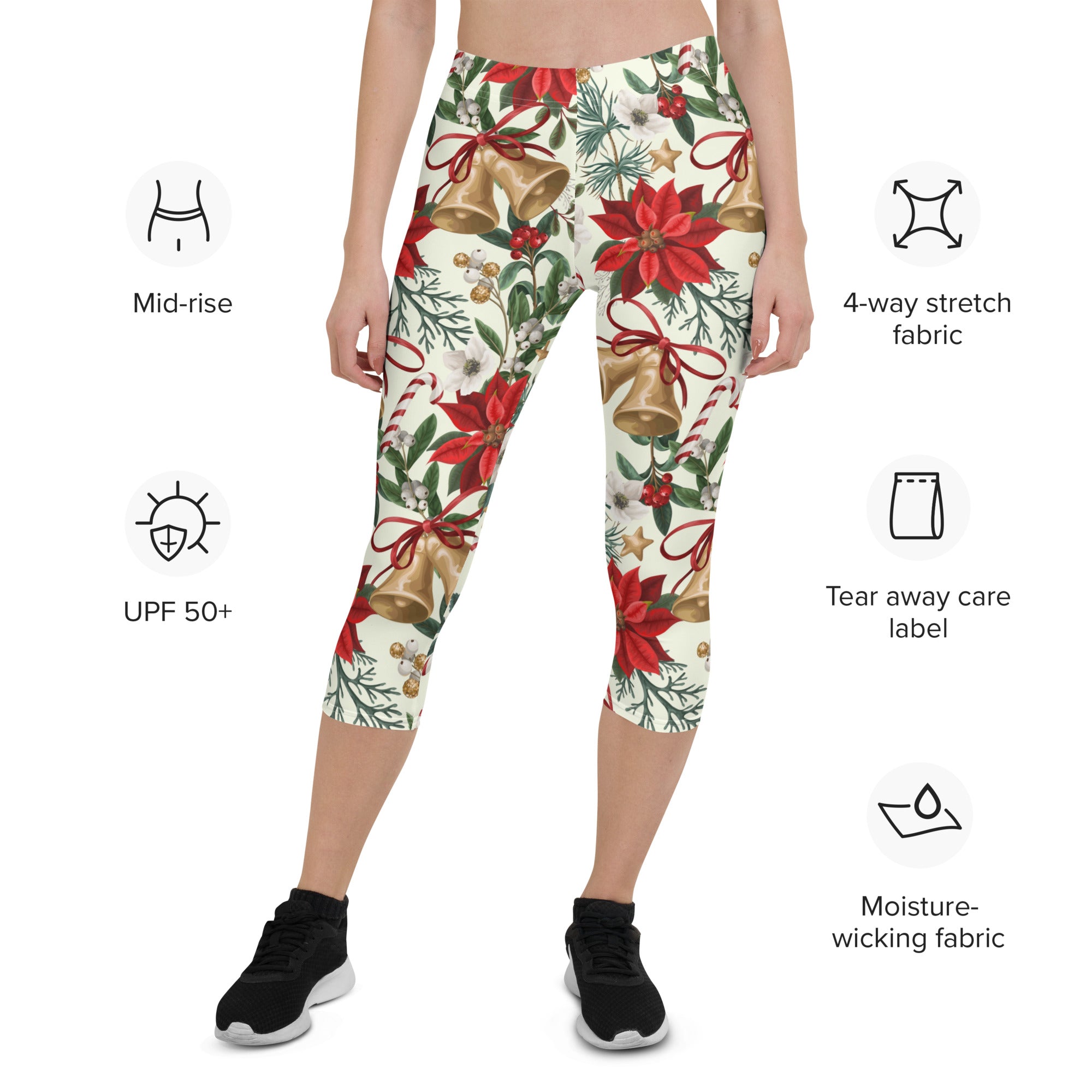 Festive Floral Delight Capris