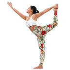 Festive Floral Delight Yoga Leggings