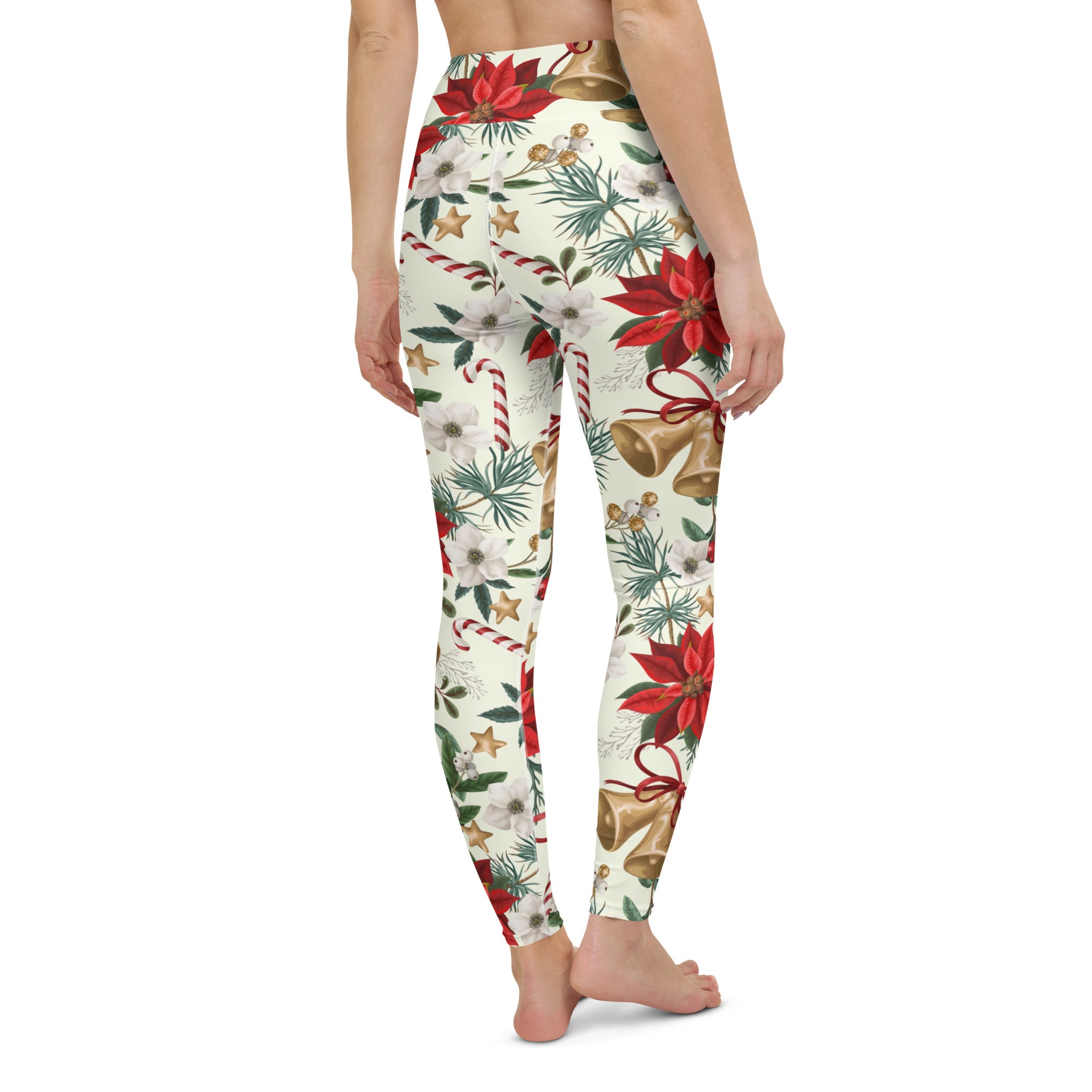 Festive Floral Delight Yoga Leggings