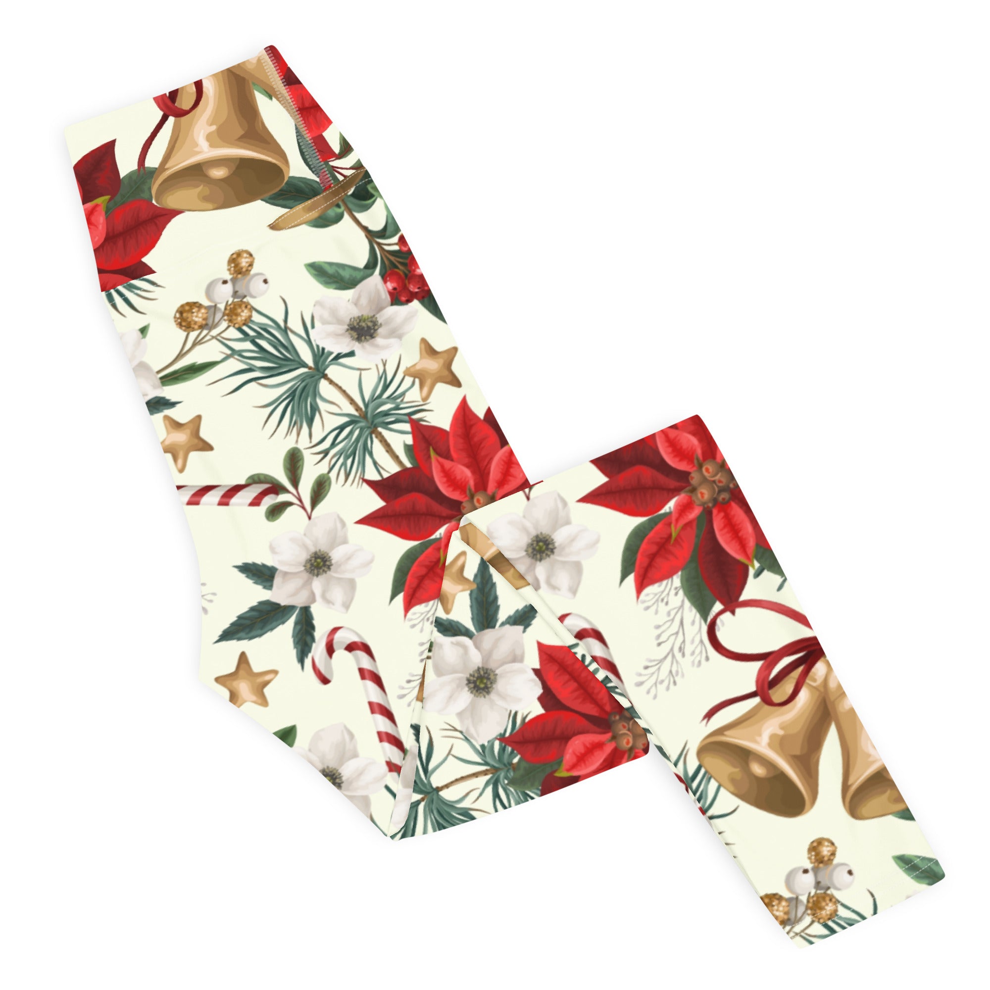 Festive Floral Delight Yoga Leggings