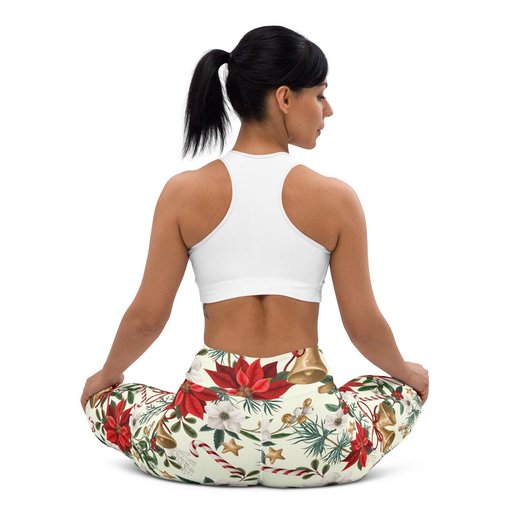Festive Floral Delight Yoga Leggings